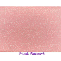 100% algodón, diseño rosado craquelado