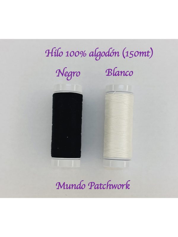 Hilo de coser 100% algodón, 150mt, origen Turco, se venden por unidad
