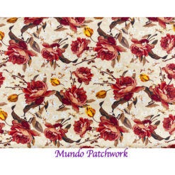 100% algodón, diseño floral