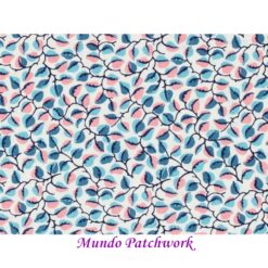 100% algodón, diseño hojas