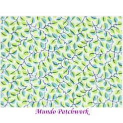 100% algodón, diseño hojas