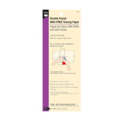 Papel de Calco SIN CERA con dos caras, marca Dritz, trae 5 hojas, cada uno mide 7,6cmx49,5cm