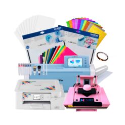Kit Plotter Scan SD225 Brother + Imp Sublimación Brother SP01+Estamp Hoby plana