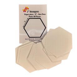 Piezas de papel precortadas figura hexagonos de 2 pulgada (5cm) 50 unid