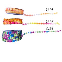 Cinta decorativa tela, ancho 1 cm x 3 metros, se vende por diseño