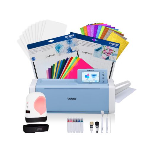 Kit 104020 Plotter de corte Scan SD225 Brother + Estampadora Mini Hoby
