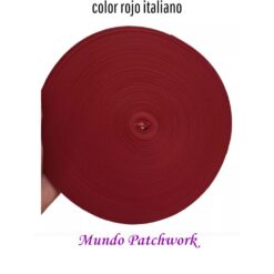 Huincha para mochila, mide 32mm x 1mt, color rojo italiano