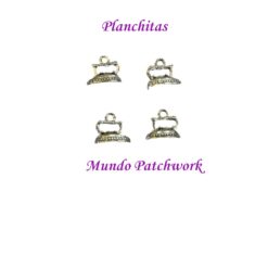 Tiradores metálicos para cierres, figura planchitas x 4 unidades