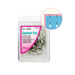 Alfileres de aplique, miden 0,6 x 28mm, la caja trae 200 unid