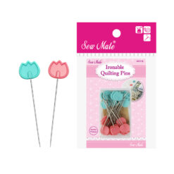 Alfileres para acolchar que se pueden planchar, figura tulipan, mide 48,9mm