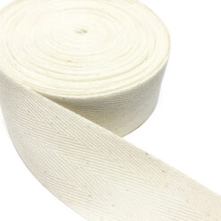 Cinta espiga algodón color crudo ancho 25mm x 1 mt