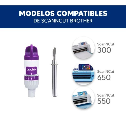 Kit cuchilla y soporte corte profundo SOLO SCAN BROTHER 300-550-650 - Imagen 2