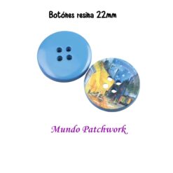 Botones de resina x 2 unidades, pintura al oleo, pintores famosos, mide 22mm