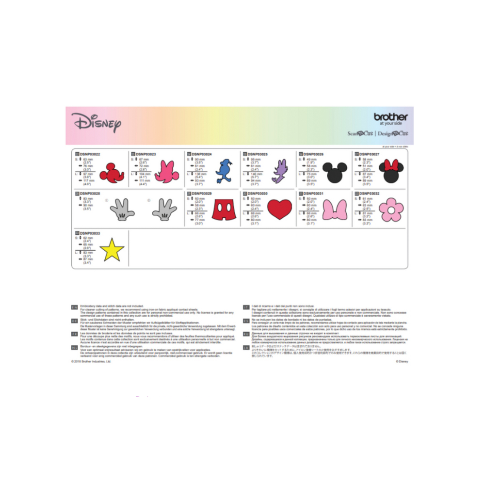 Tarjeta activación Colección patrones Disney Mickey para Scan Brother - Imagen 2