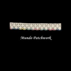 Encaje multicolor 1,8 cm ancho x 5 mt