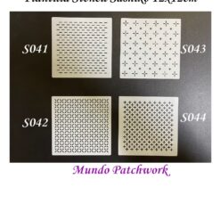 Stencil para Sashiko mide 12×12 cm, se venden por unidad