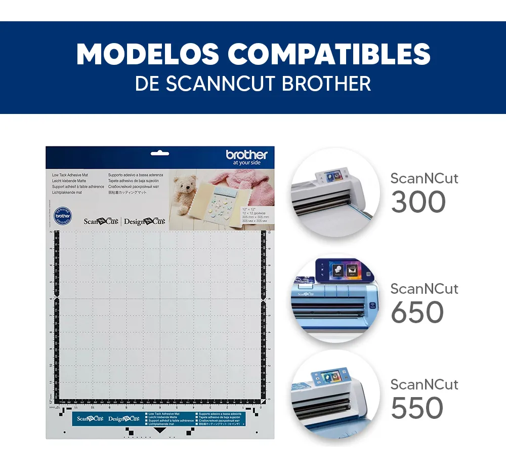 Tapete CAMATLOW12 sujeción ligero 12 x 12 pulgadas solo SCAN N CUT 300-550-650 - Imagen 2