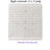Regla ranurada 12 x 12 pulgadas, para figuras geométricas