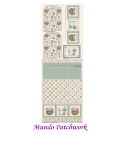 Panel 100% algodón brasilero, mide 49 x1,50mt, diseño 1 Cubre máquina coser