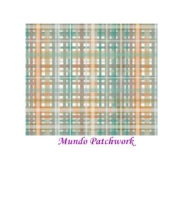 Tela Dog006  100% algodón brasilero, diseño Cuadrille, mide 1.50 mt. ancho x 50cm