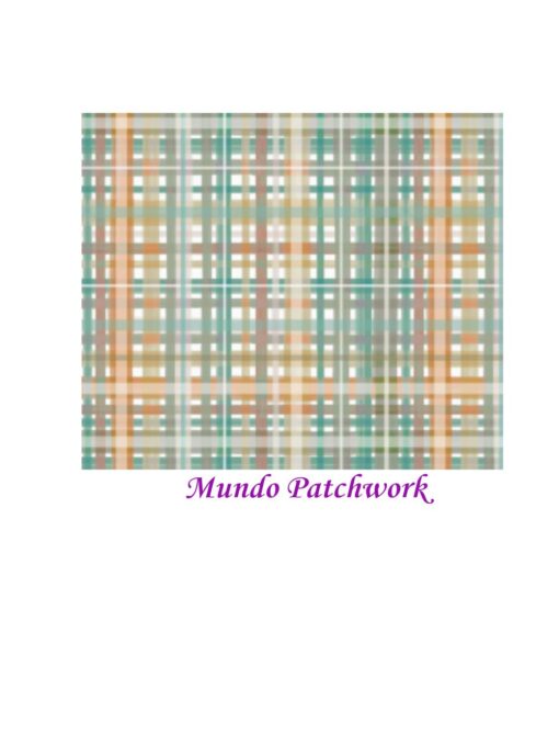 Tela Dog006  100% algodón brasilero, diseño Cuadrille, mide 1.50 mt. ancho x 50cm