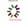 Clips tamaño mediano para tela x 8 unidades, surtido colores mide 33 mm×15mm