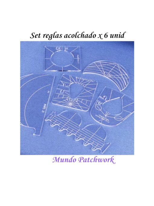 Set de reglas para acolchar Quilts máquina coser casera, 6 unidades