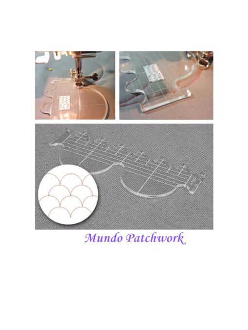 Set de reglas para acolchar Quilts máquina coser casera, 6 unidades - Imagen 3