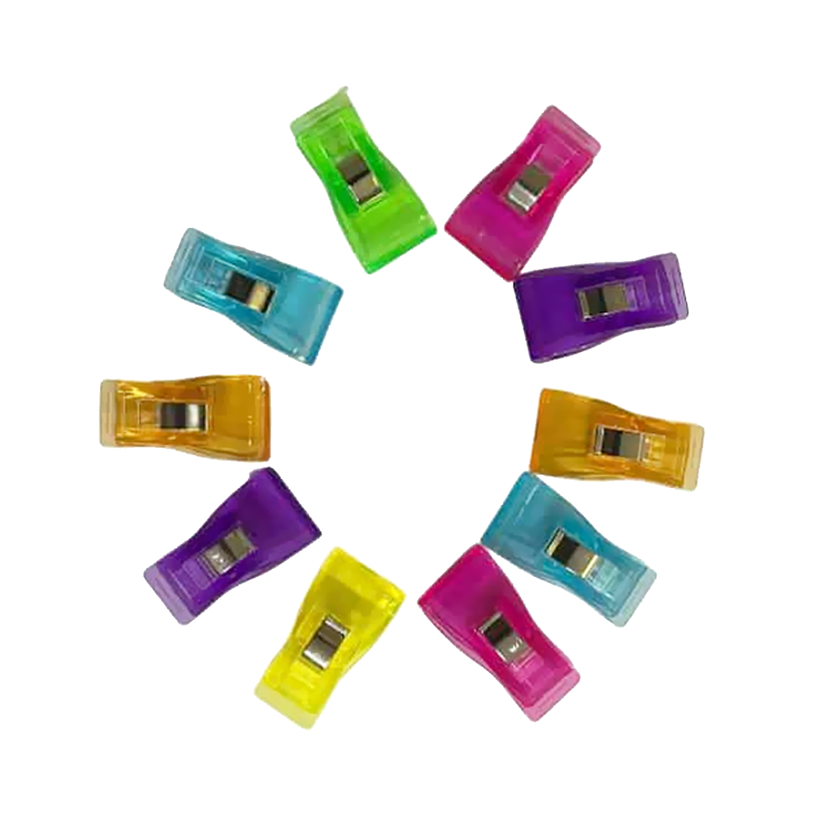 Clips tamaño mediano para tela x 8 unidades, surtido colores mide 33 mm×15mm