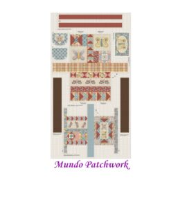 Panel 100% algodón brasilero, mide 79 x1,50mt, diseño 1 Bolso Mariposas