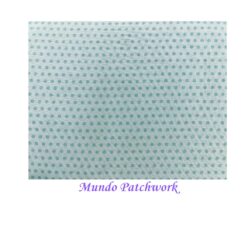 100% algodón, fondo turquesa, puntos turquesa, mide 1.10 mt x 30 cm