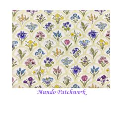 100% algodón, diseño flores