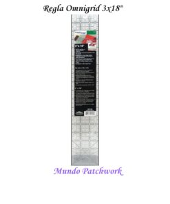 Regla Omnigrid 3 x 18" (8x46cm)