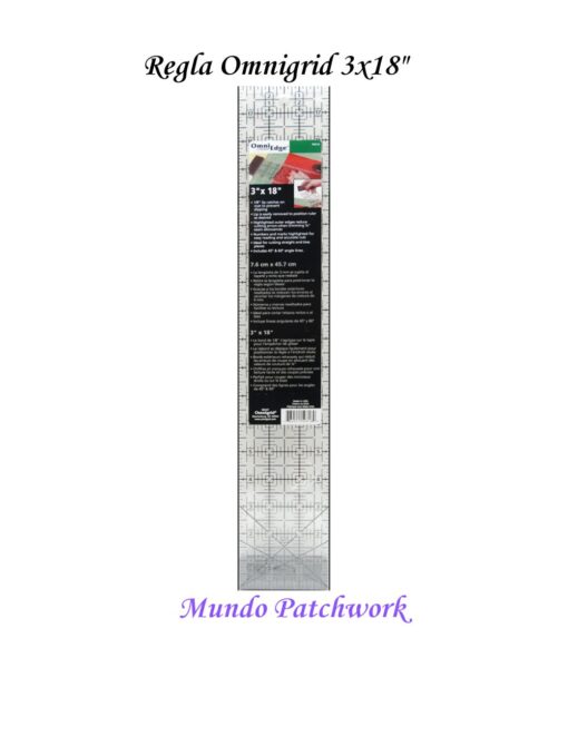Regla Omnigrid 3 x 18" (8x46cm)