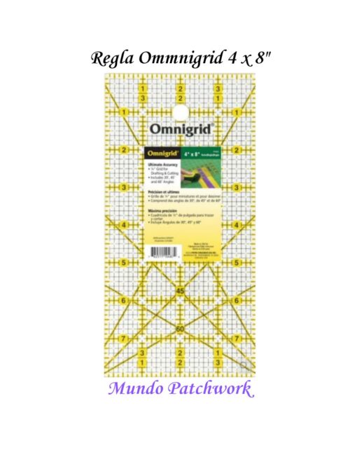 Regla Omnigrid 4 x 8" (10 x 20cm)