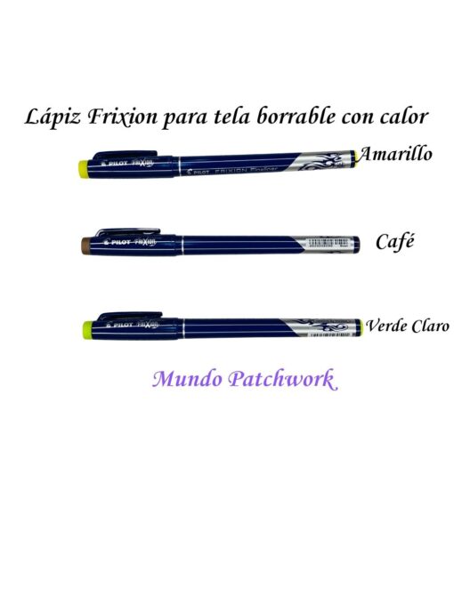 Marcador FRIXION Fineliner  PILOT, se borra con calor, se venden por unidad
