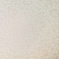 100% algodón, color blanca, diseño mini hojas, tono sobre tono 110cm ancho x 30cm