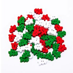 Botones 287 motivo navideño, mide 13x11mm son 16 unidades