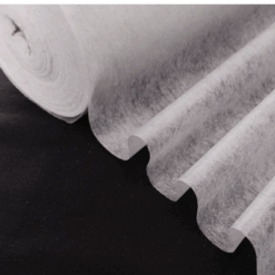 Entretela papel con adhesivo por 1 lado 20 gr ancho 1 mt color blanco