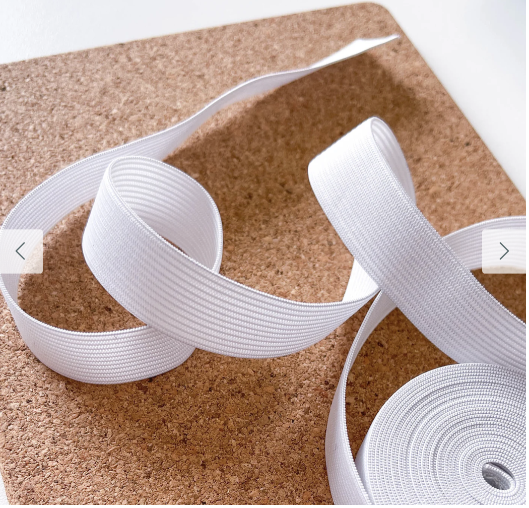 ELASTICO CROCHET TORTA 5 MT COLOR BLANCO 2CM - Imagen 2